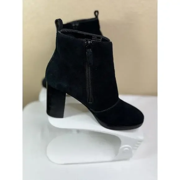Cole Haan Women Harrington Grand Suede Size 9B Black Bootie - Picture 4 of 9